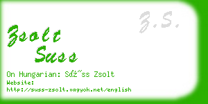 zsolt suss business card